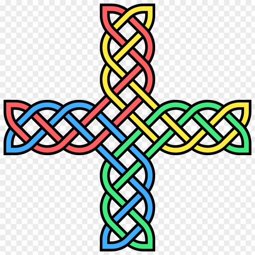 Decorative Summary Celtic Knot Cross Book Of Kells Lindisfarne Gospels Clip Art PNG