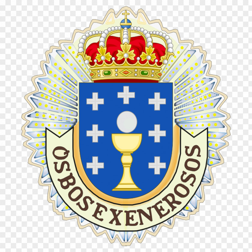 Medal Originality Flag Of Galicia Ceuta Galician Statute Autonomy 1981 Coat Arms PNG