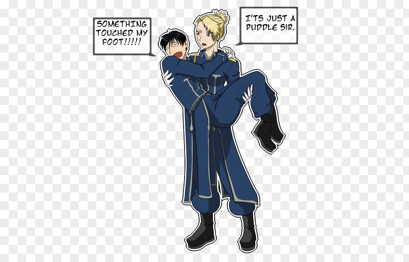 Roy Mustang And Riza Hawkeye Figurine Uniform Costume Fiction Character PNG