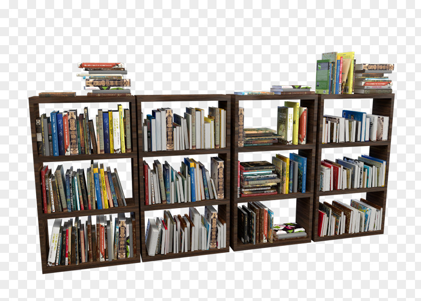 Shelf Public Library Bookcase Science PNG