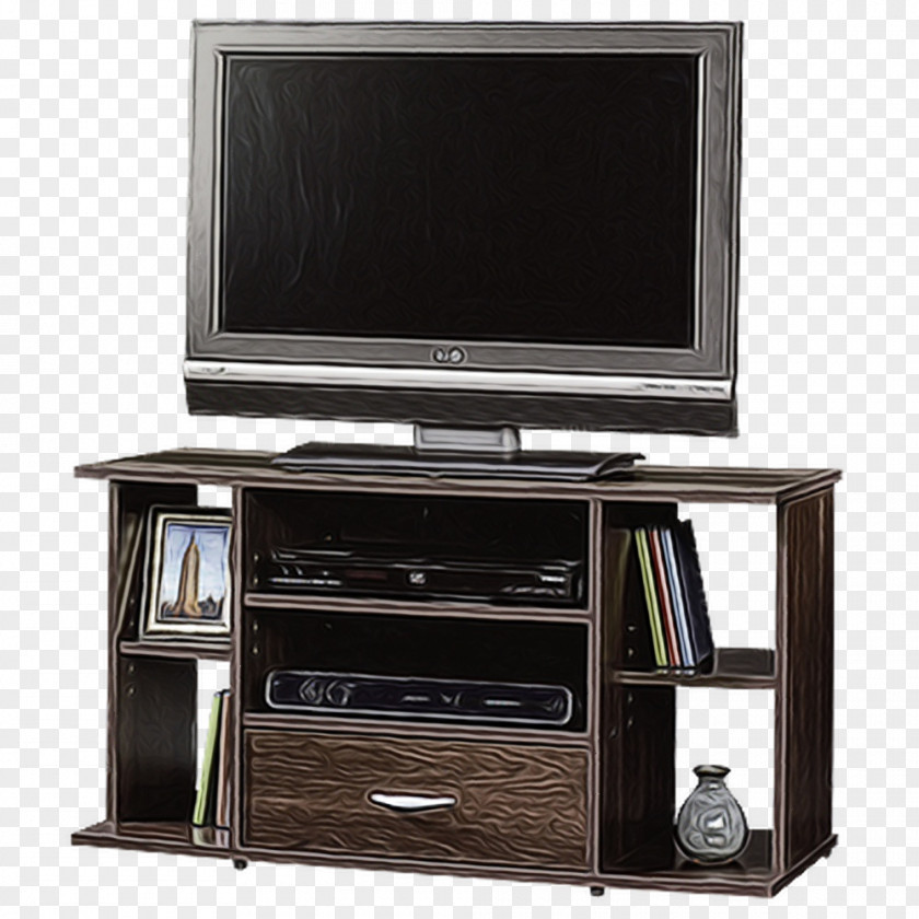 Furniture Entertainment Center Shelf Screen Drawer PNG