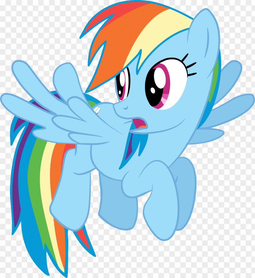 Rainbow Pony Dash Clip Art Image Illustration PNG