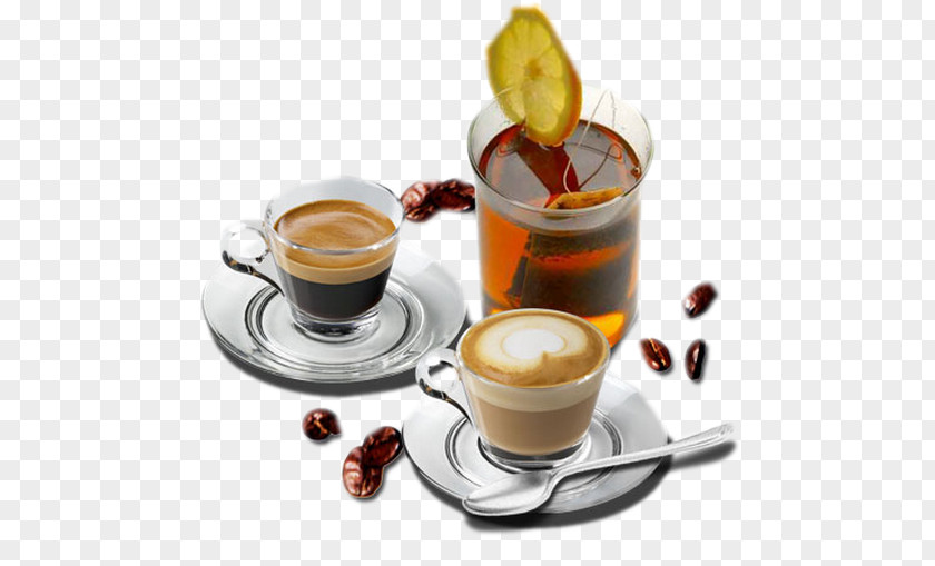Tea Cafe Coffee Cappuccino Drink PNG