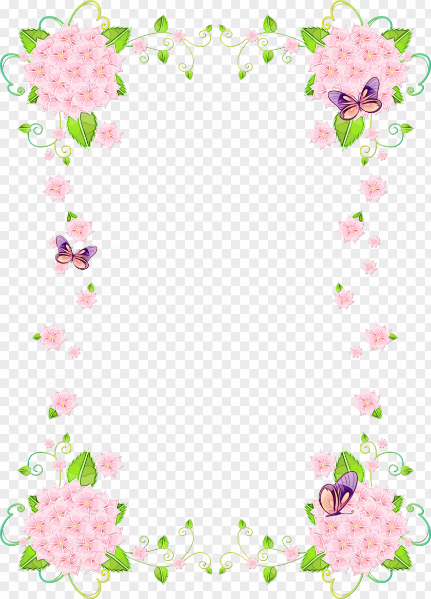 Plant Floral Design Picture Frame PNG
