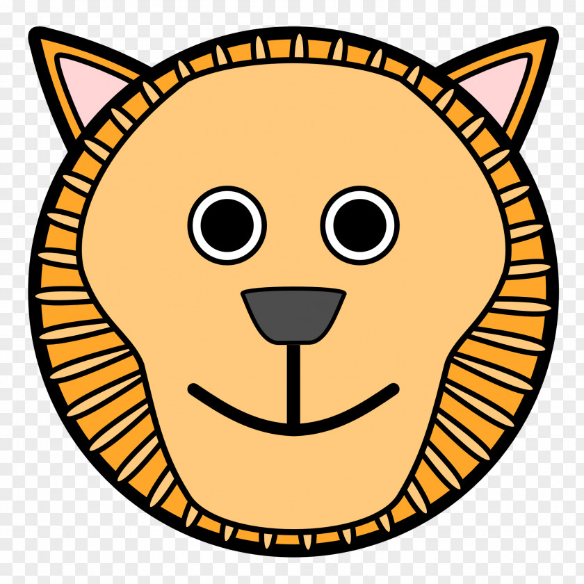 Tiger Face Clipart Lion Line Art Clip PNG