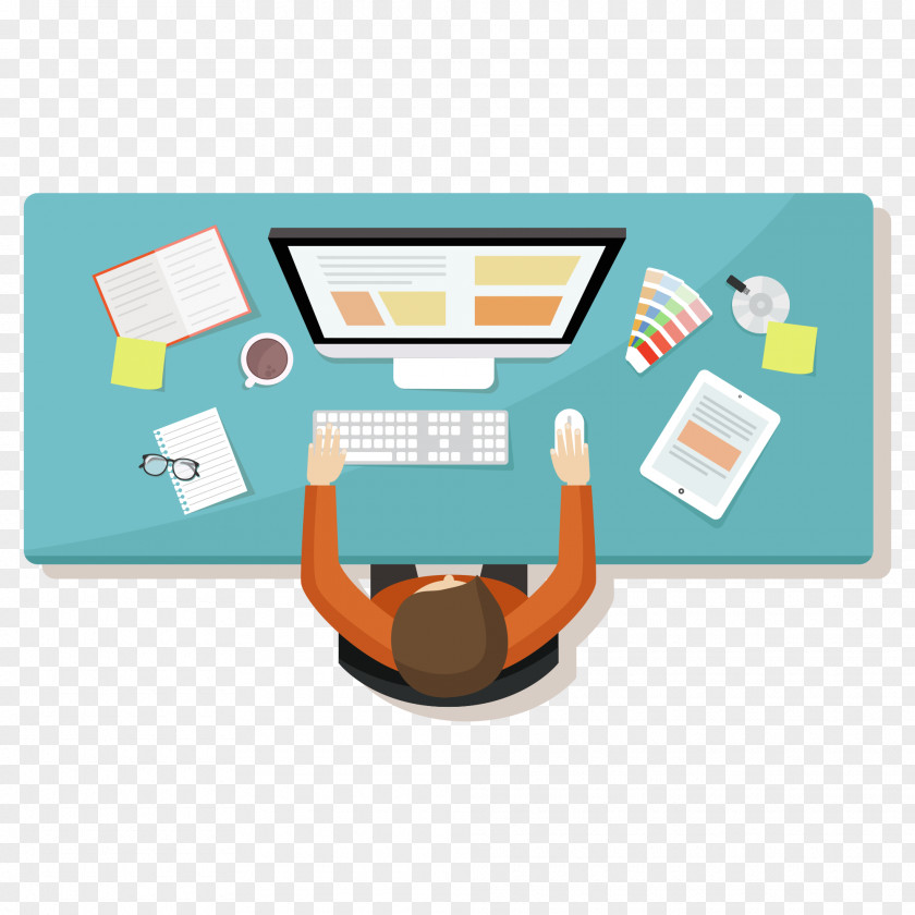 Work Illustration Desktop Computer PNG