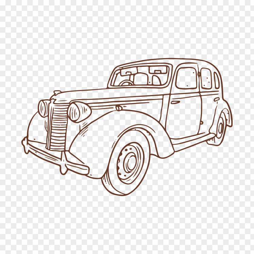Automotive Artwork Vintage Car PNG