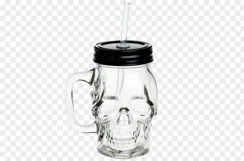 Glass Beer Glasses Jar Skull Drinking PNG