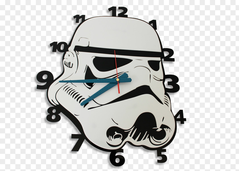 Stormtrooper Clock Laser Cutting Anakin Skywalker Star Wars PNG