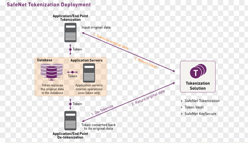 Information Diagram Security Token Tokenization SafeNet Gemalto PNG