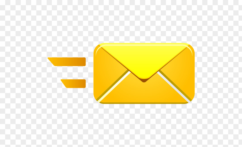 Mail Message Send Angle Brand Yellow PNG