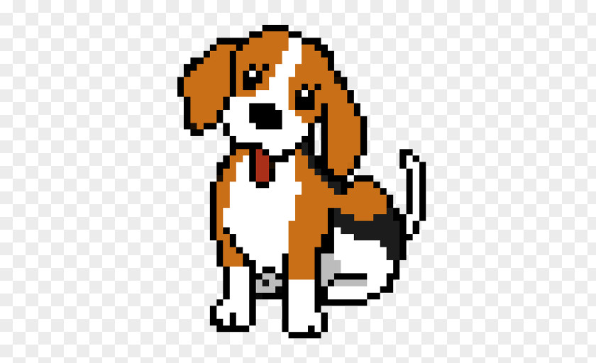 Pixel Dog Kawaii Beagle Puppy Breed Sticker PNG