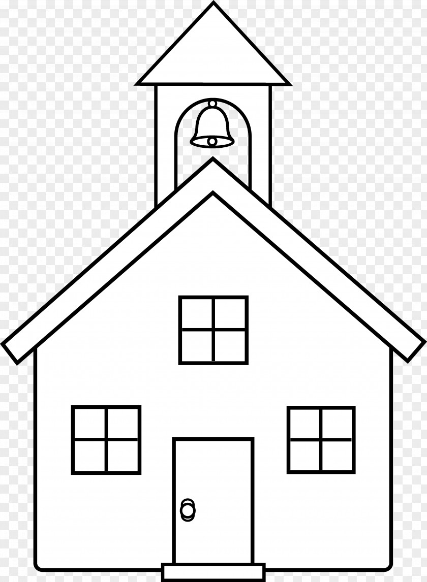 Schoolhouse Cliparts Black And White Church Christian Art Clip PNG