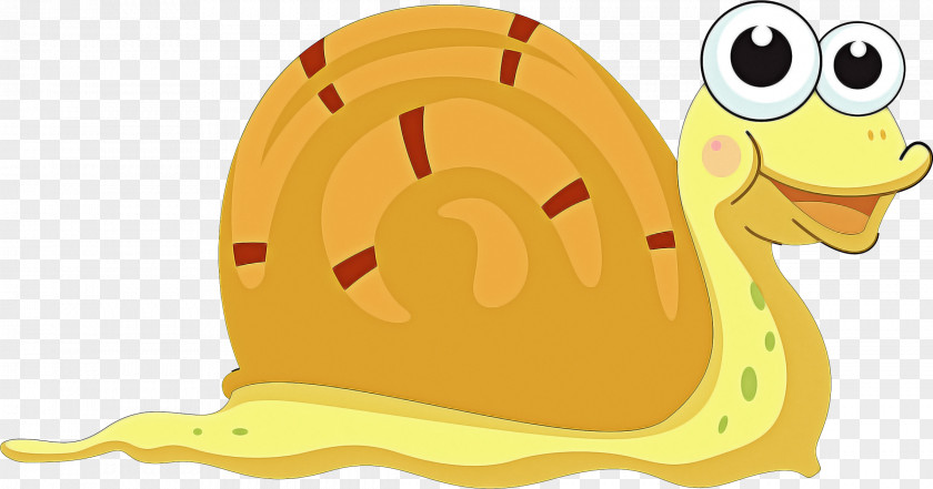 Snail Yellow Cartoon Snails And Slugs PNG