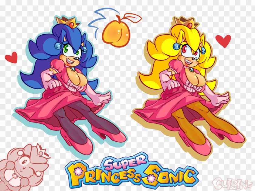 Sonic The Hedgehog Princess Peach Daisy Bowser PNG