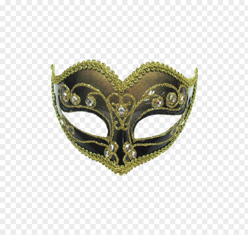 Gold Lace Mask Party Masquerade Ball Blindfold Costume PNG
