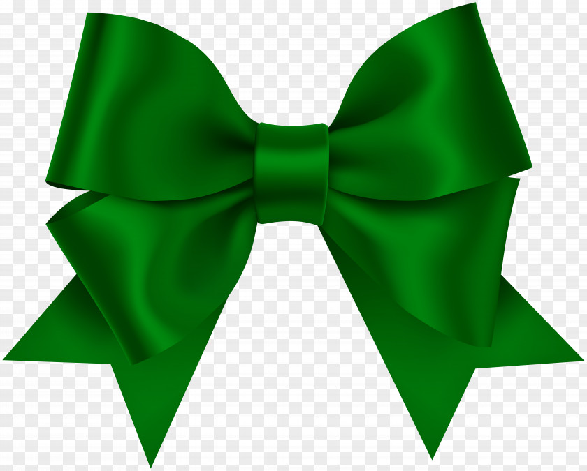 Green Ribbon Bow Clip Art PNG