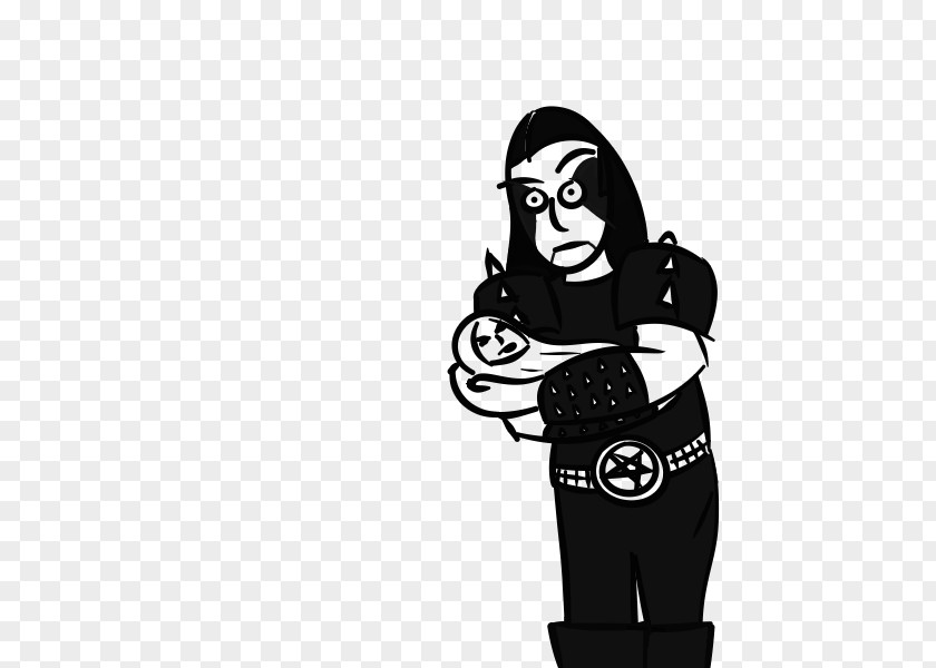 Metalhead Father T-shirt Black And White Infant PNG