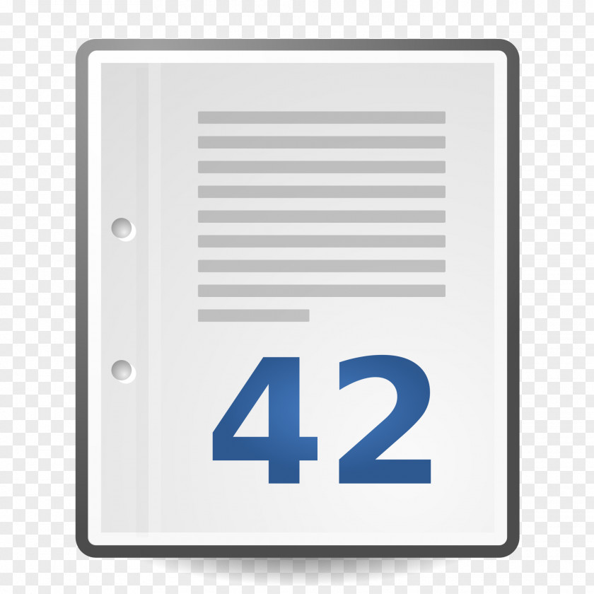 Document Text File Page Numbering PNG