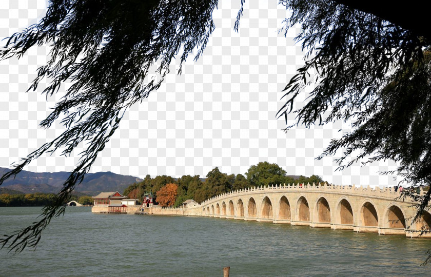 Summer Palace 17 Arch Bridge Old PNG