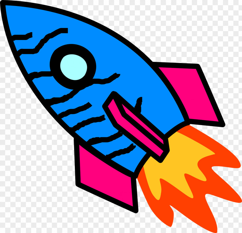 Blue Rocket Free Content Spacecraft Clip Art PNG