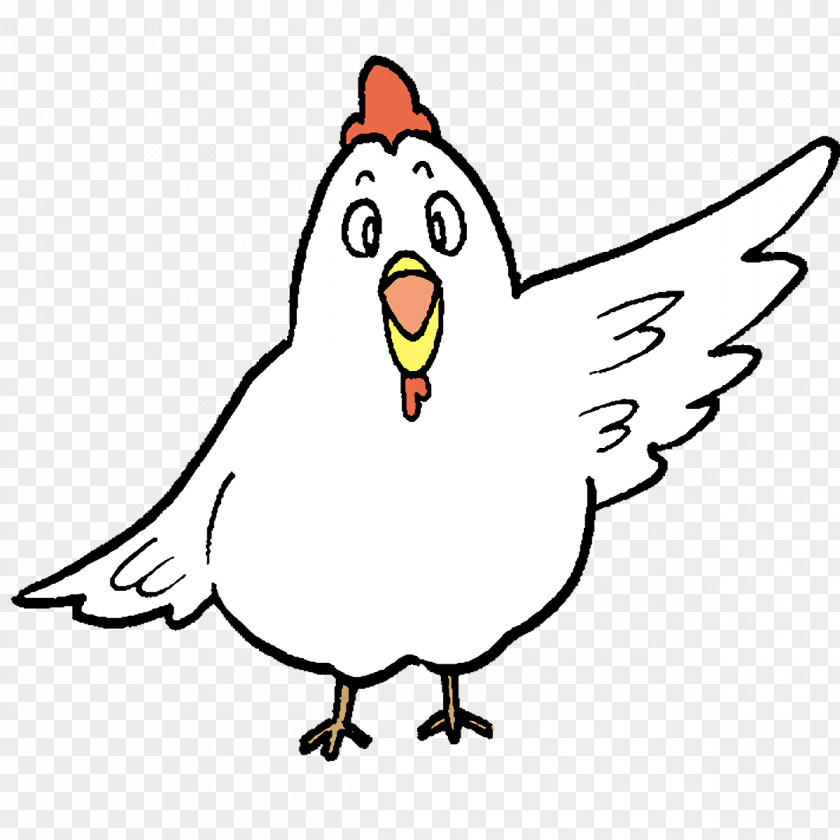 Chicken Line Art Cartoon Beak Area PNG