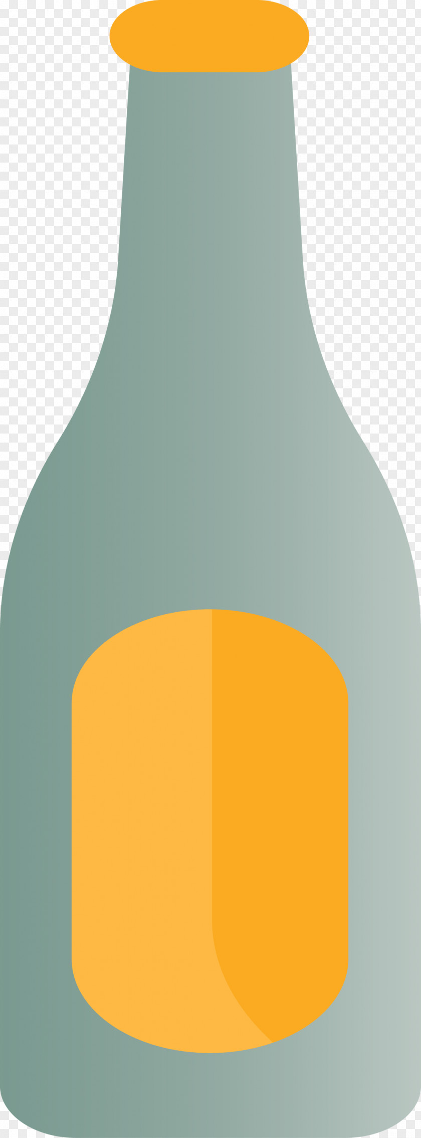 Glass Bottle Yellow Angle Font PNG