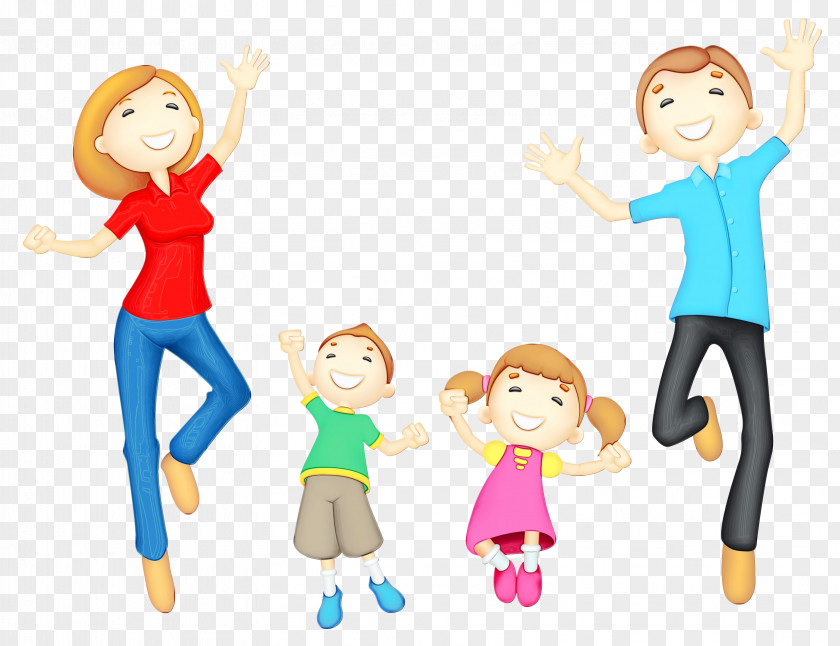 Interaction Fun Cartoon People Clip Art Child Playing With Kids PNG