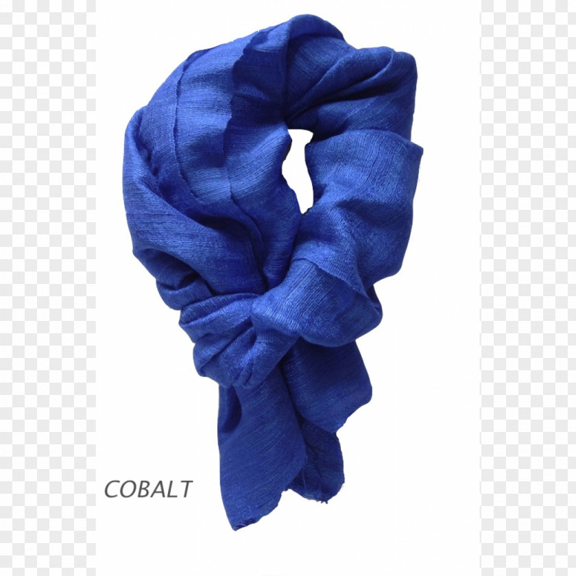Scarf Shawl Silk Clothing Blue PNG