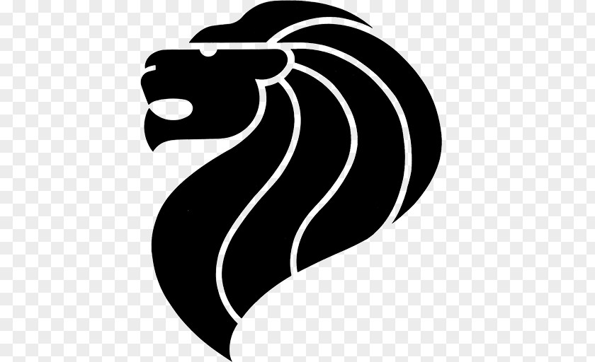 @symbol Lion Head Symbol Of Singapore Flag Merlion National PNG