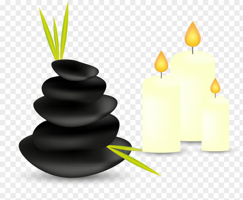 Candle Candlelight Leaf Vector Elements Day Spa Beauty Parlour Massage PNG