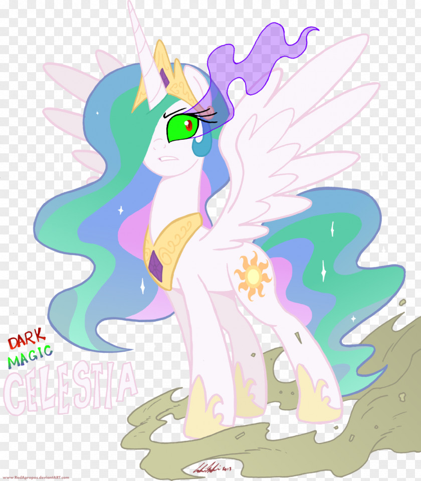 Red Magic Pony Princess Celestia Darkness Color PNG