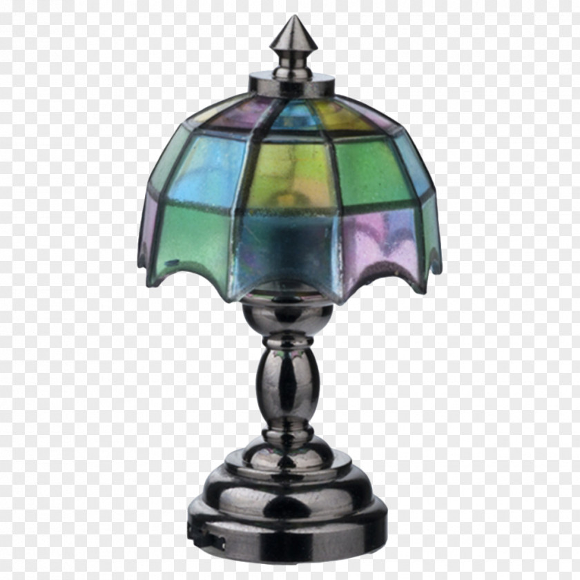 Tall Tiffany Lamps LED Lamp Light Table Dollhouse PNG