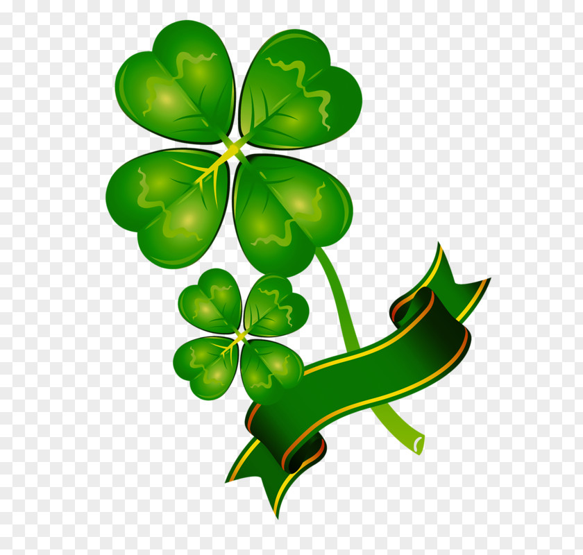 Clover Four-leaf Happiness Luck PNG