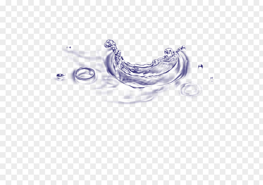 Dynamic Water Drop Splash PNG