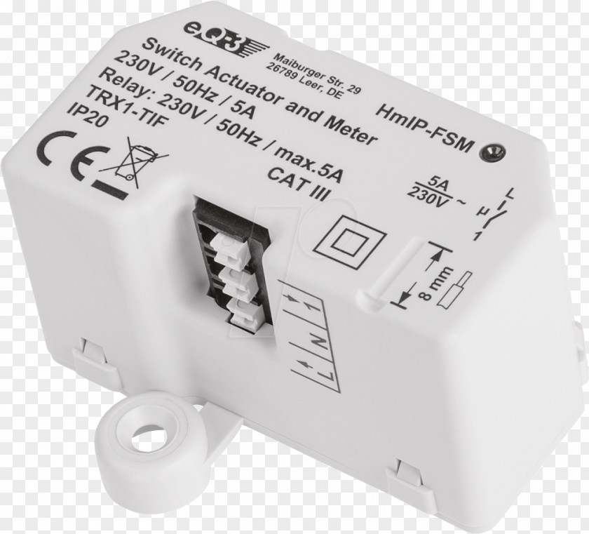 Homematic-ip HomeMatic HmIP-FSM16 Switching Actuator Hardware/Electronic EQ-3 AG Electronics Maison Intelligente PNG