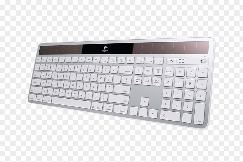 Macbook Computer Keyboard Logitech Photovoltaic Wireless Apple PNG