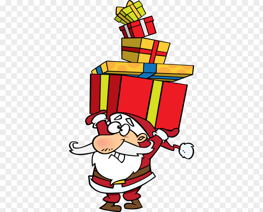 Pleased Santa Claus Cartoon PNG