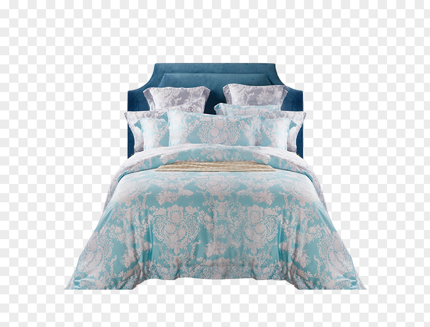 Blue Bed Bedding Vecteur Furniture PNG