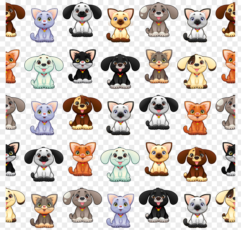 Cartoon Cats And Dogs Pit Bull Puppy Kitten Cat PNG