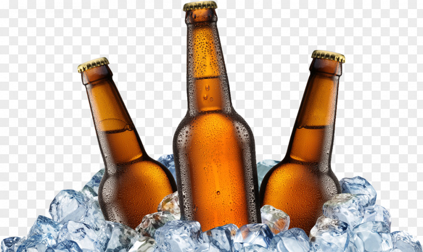Ice Beer Bottle PNG beer bottle, beer, three glass bottle in ice illustration clipart PNG