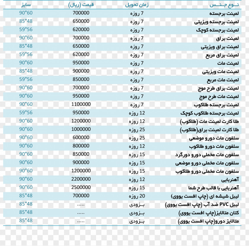 Pricing Table Document Line PNG