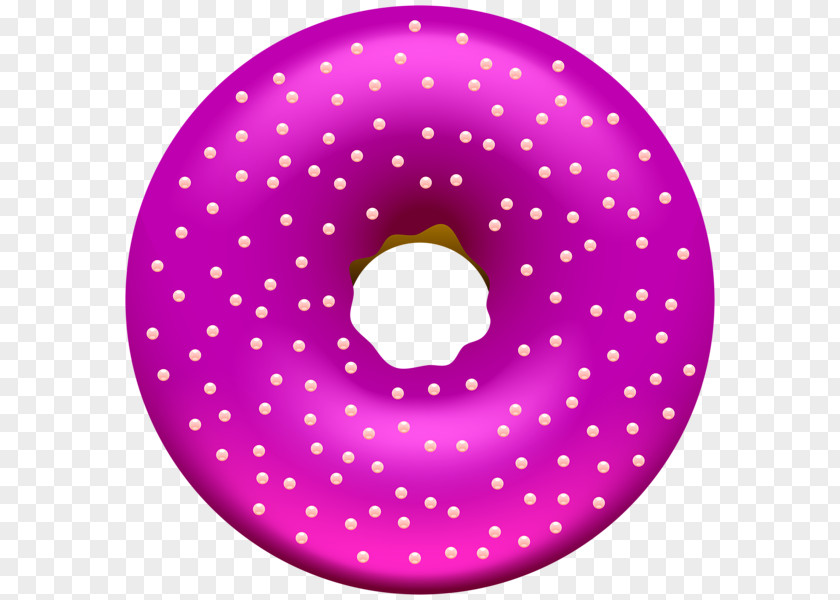 Donut Circle Purple Pattern PNG