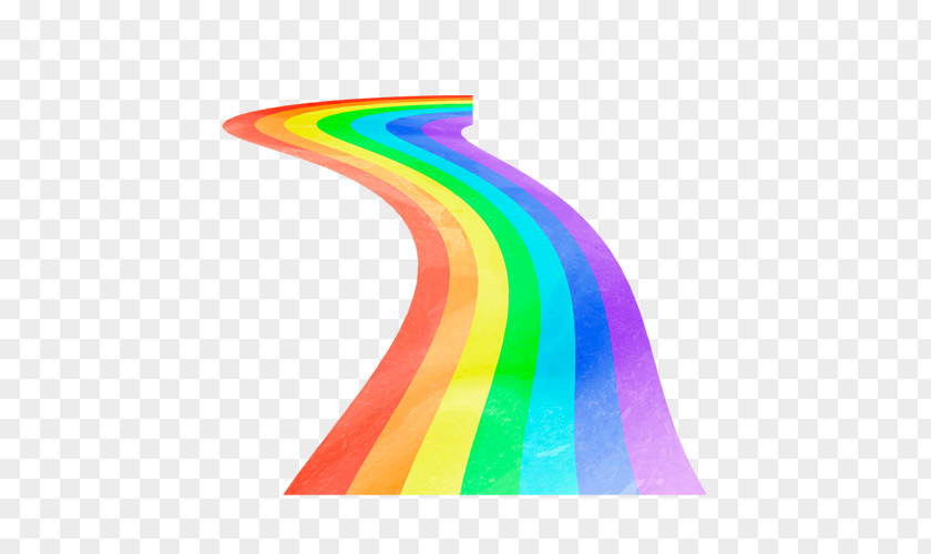 Rainbow Road Graphic Design PNG