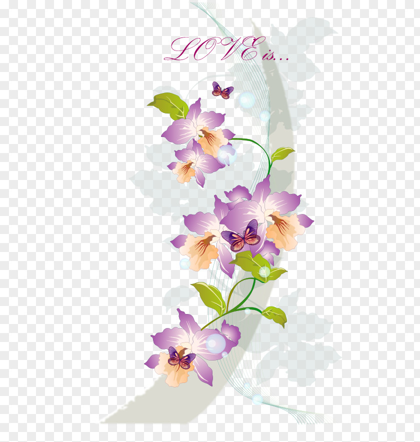 Romantic Flower Orchids Download PNG