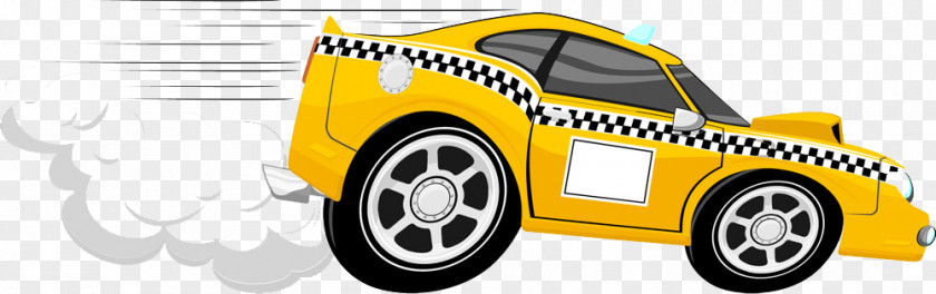 Hand-drawn Cartoon Taxi Driving Stock Photography Clip Art PNG