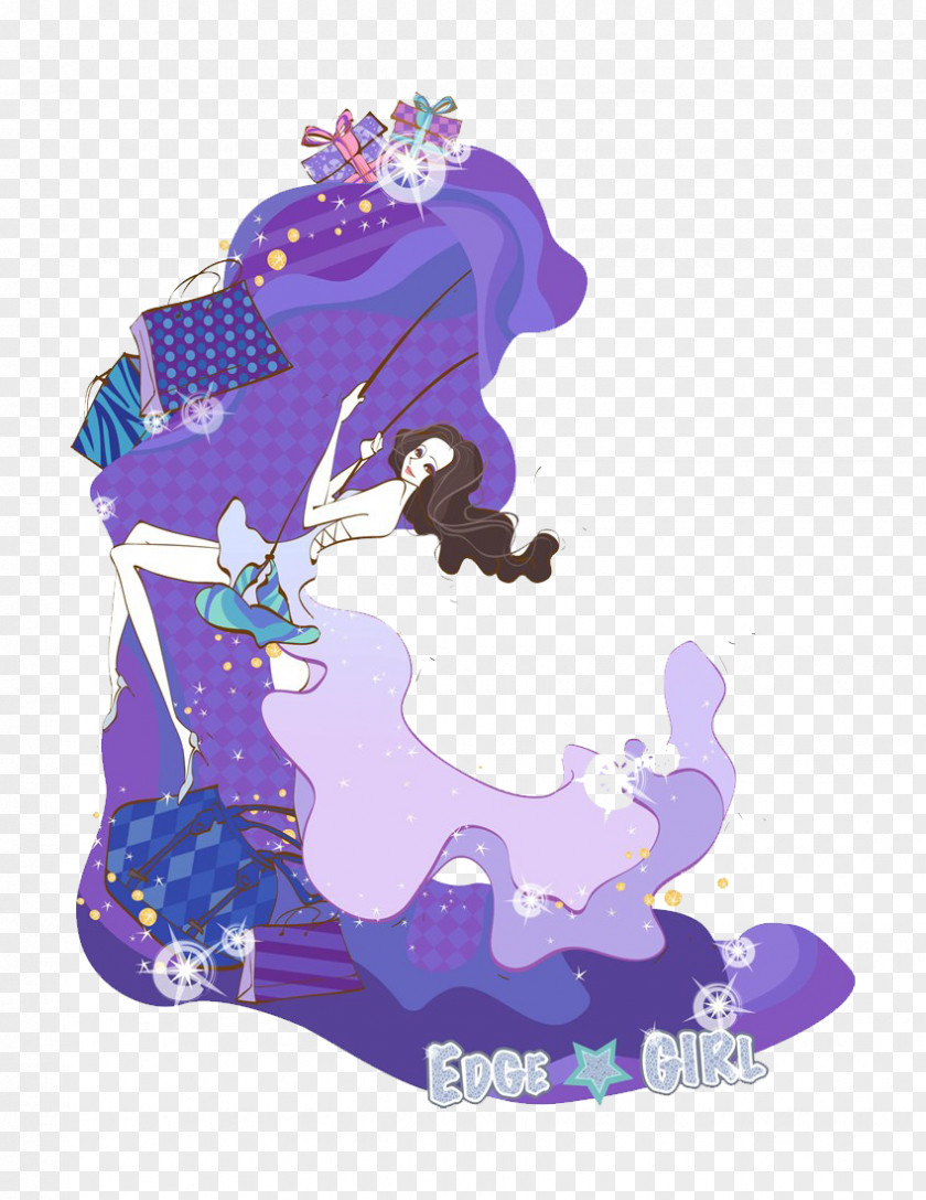 Wear Dress Beauty Cartoon Woman Illustration PNG