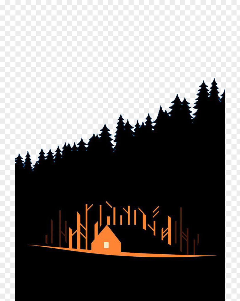 Dark Forest Camp Hey Graphic Design Studio Illustration PNG