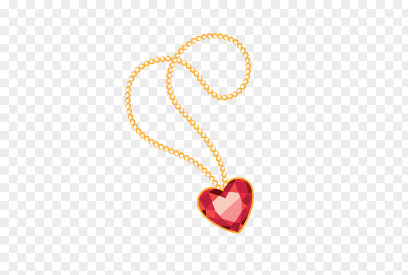 Heart-shaped Diamond Necklace Heart Jewellery Ring PNG