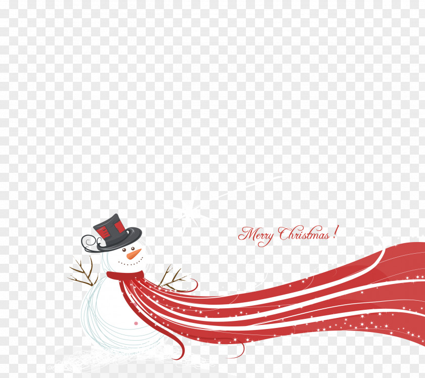 Snowman Christmas Scarf PNG